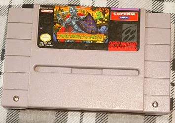 Super Ghouls 'N Ghosts SNES Cartridge
