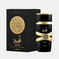 Lattafa Perfumes Asad for Unisex Eau de Parfum Spray, 3.4 Oz