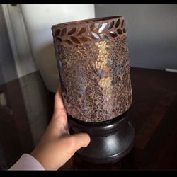 Glass Candle Holder W/stand