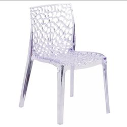 Clear Acrylic Modern Chairs Set Of 4 