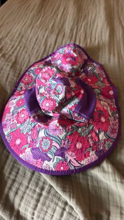 Sunday Kids Floral Wide Brim Sun Hat