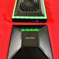 MENEEA Cooling Fan Dust Proof for Xbox Series X Console with Colorful Light Strip Dust Cover (Used )