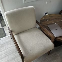Beige, twill office/accent chairs (set of 2)