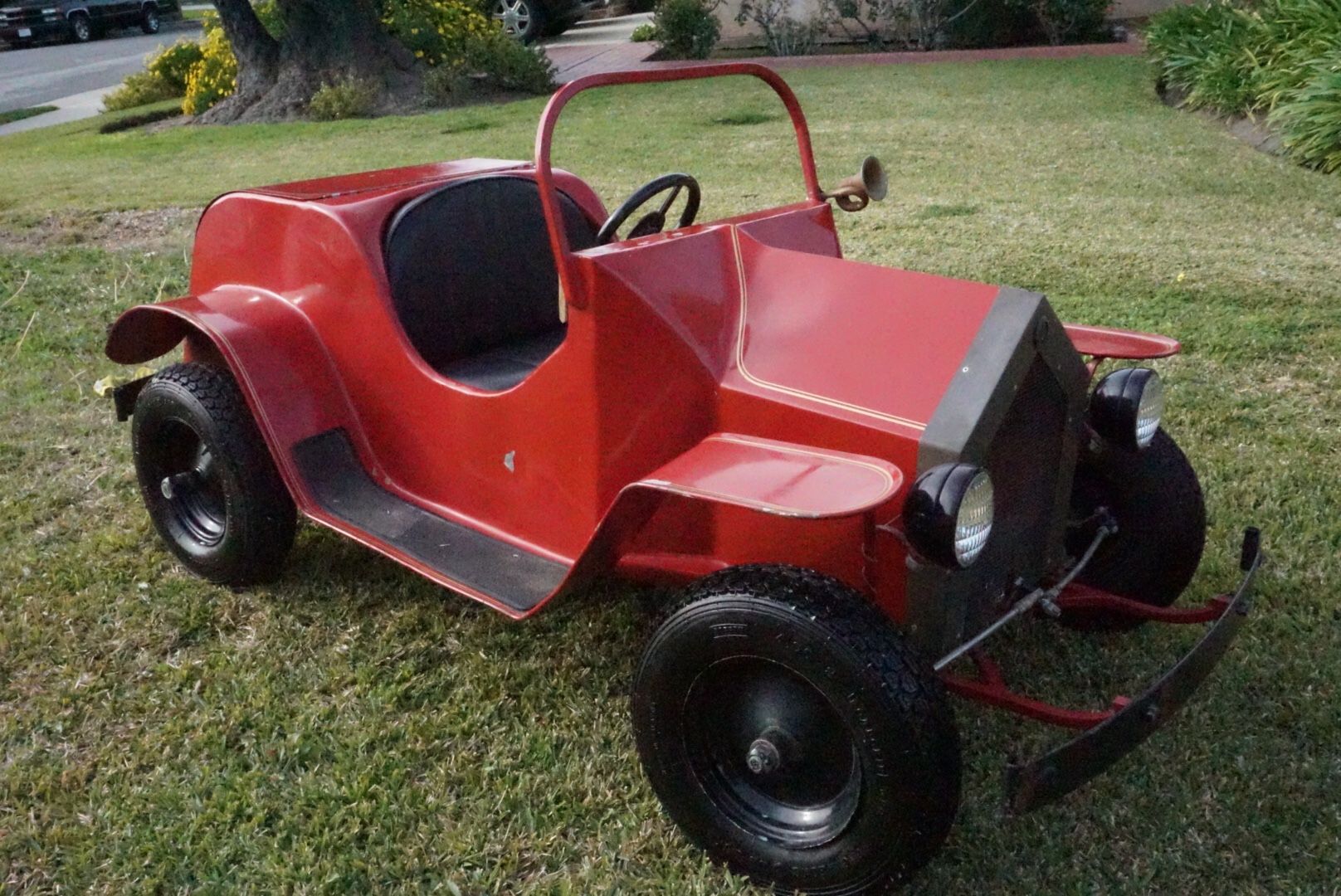 RARE HARD TO FIND Model T Convertible All METAL VINTAGE Old Shriners Tin Lizzie Car Parade GoKart NEW 6.5hp engine NEW torque converter RUNNING READY