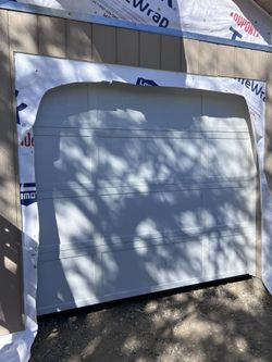 8x7 Garage Door On Sale Steel Back 