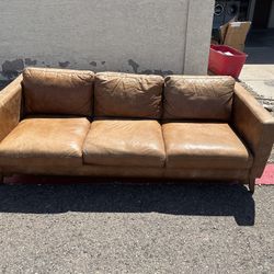 Free Italian Leather Couch- Must Be Picked Up Today