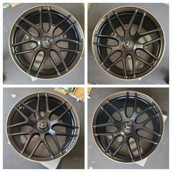 OEM 22" Mercedes GLS63 GLE63 AMG Black Wheels Rims