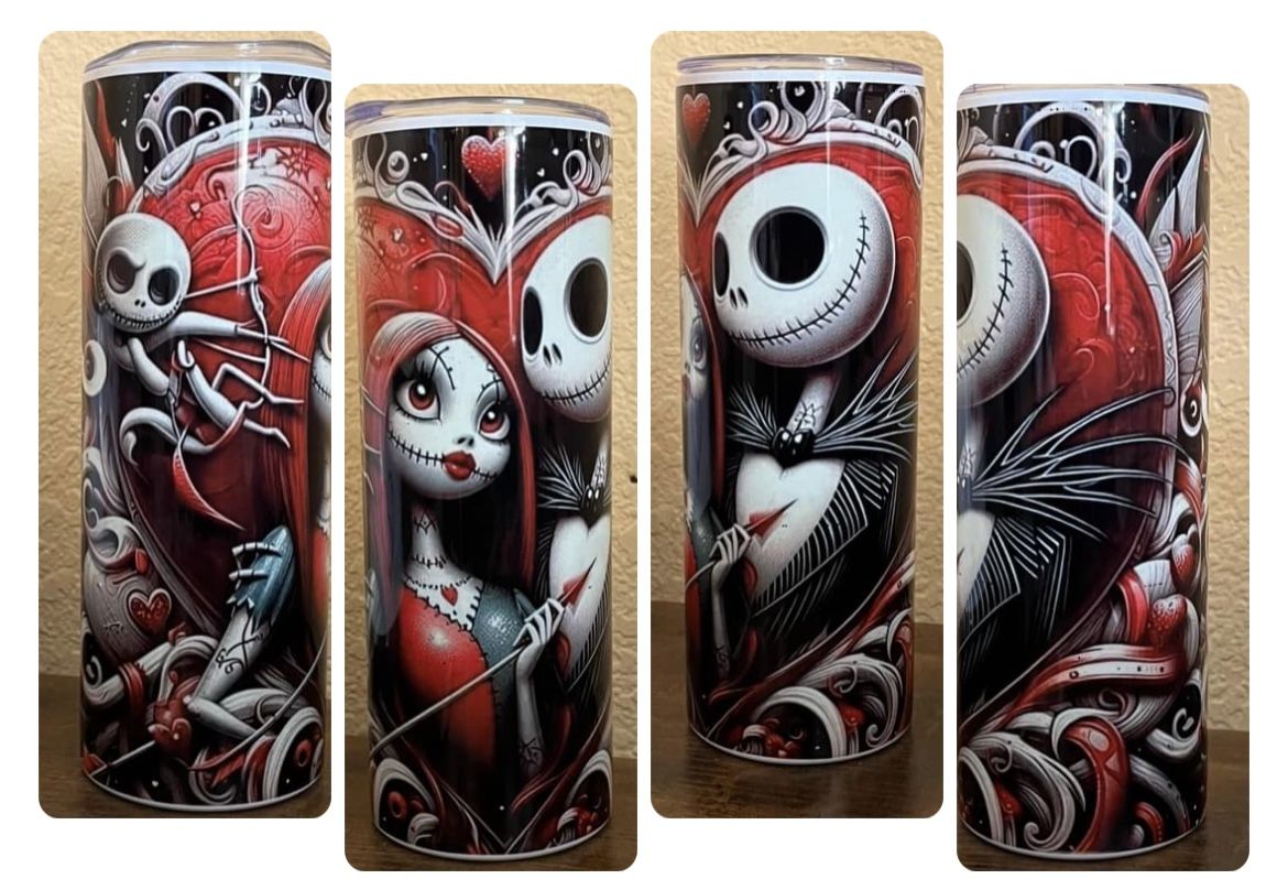 Jack And Sally 20 Oz Tumbler 