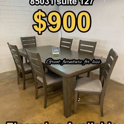 7 pcs dining table set brand new