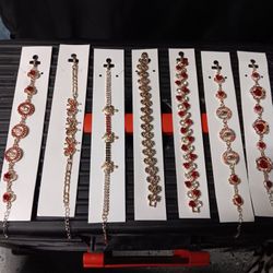 Valentine's DAY JEWELRY/ORO LAMINADO BRACELETS