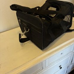 Black Cat Or Small Dog Carrier