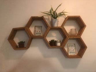 Hexagon wall decor