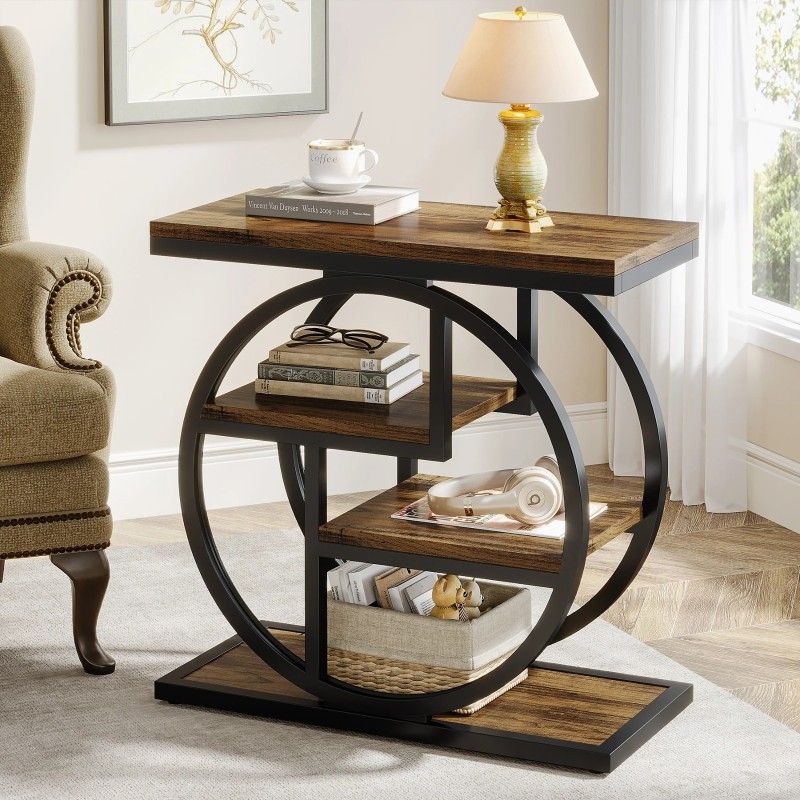 Delivery Is Available New Wood End Table Side Table Coffee Table With Storage Shelves $125 Obo!