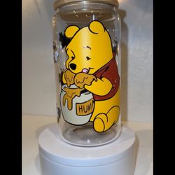 Winnie The Pooh Glass Cup $20