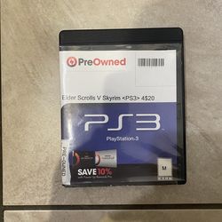Ellder scrolls v Skyrim for ps3
