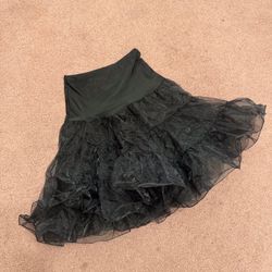New medium black Chrinolin tutu skirt goth gothic costume cosplay dress gown