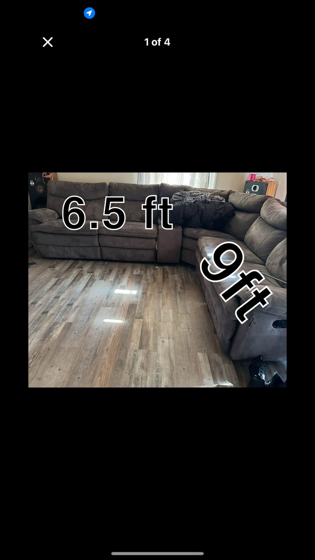 Grey Recliner Sectional