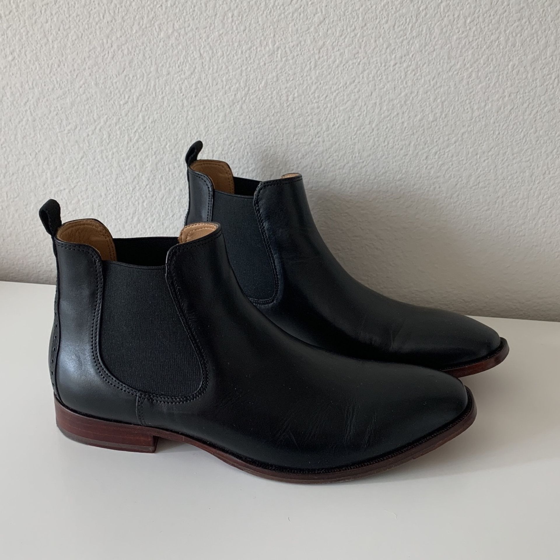 Black Johnston & Murphy Chelsea Boots Mens 9.5