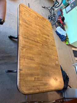 Wood Top Folding Table