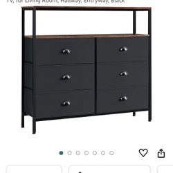 PRAISUN Larger Dresser for Bedroom, 6 Drawers, TV Stand