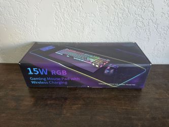 15W RGB Gaming Mouse Pad with Wireless Charging