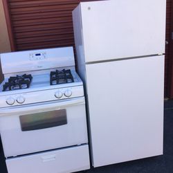 Combo Top- Freezer Refrigerator And Gas Stove 