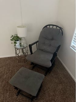 Gray racking chair