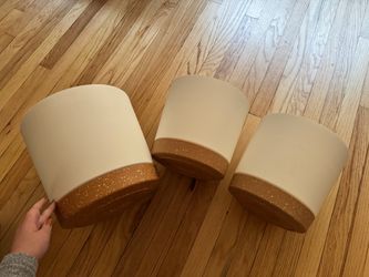 Set of 3 Ceramic Plant Pots