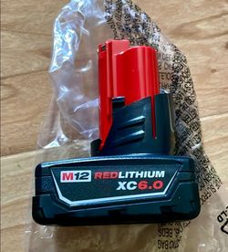 Milwaukee M12 XC 6.0 Battery  6ah