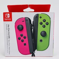 Nintendo Switch Joy-Con Controller Pair - Neon Pink/Neon Green Left and Right