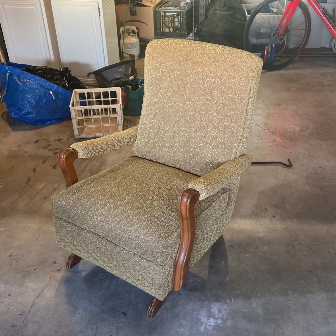 Fashion 1950's platform rocking chair