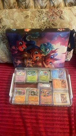 Pokémon Card Collection with Binder 390+ cards, and Storage Case with 350+ holos, no lowball offers!
