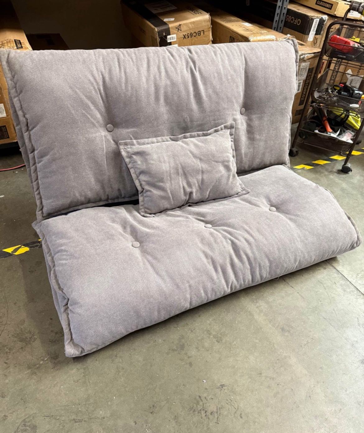 Sofa Bed Floor Cute Futons Sets with 1 Pillow Comfortable Adjustable Sofa ( only 1 pillow)
