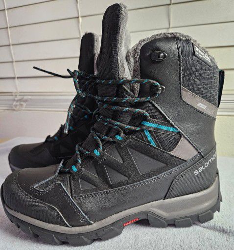 Salomon Contagrip Clima Shield Hiking Shoes Boots Waterproof Women Size 8