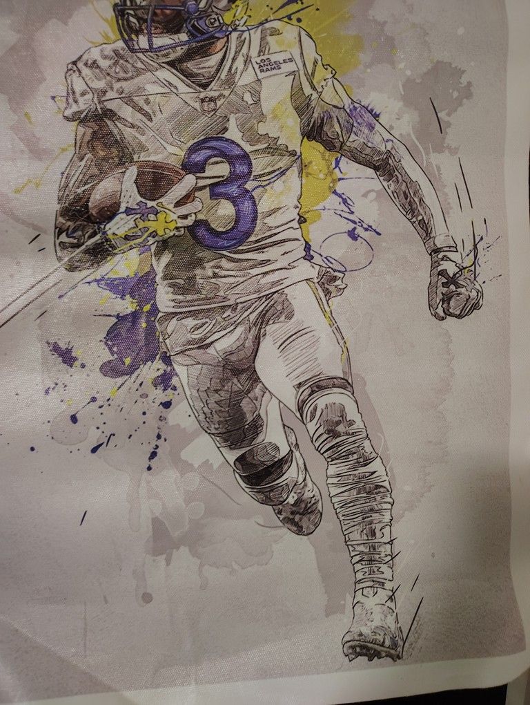 Rams Football (Canvas Poster)