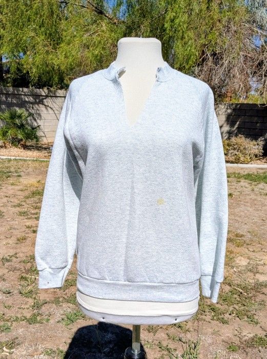 Vintage 90s Fruit Of The Loom Ladies Med Casual Wear USA-Made Sweatshirt Top GUC