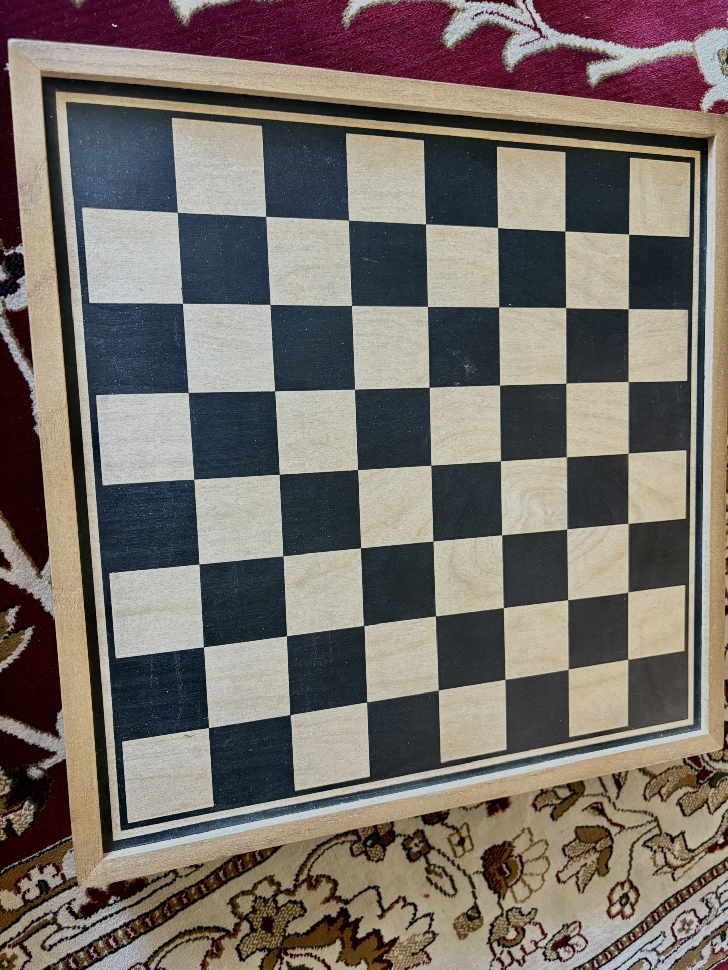 Wooden Chess And Checkers Game!