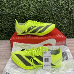 Men's Sz 7 And 8.5 - Adidas Adizero Prime SP 3 Strung Lucid Lemon Track Spikes IH5800