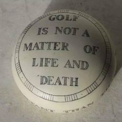 Golf Is Not A Matter of Life and Death It's Much More Important Paperweight Desk