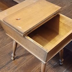 Mid Century Storage End Table