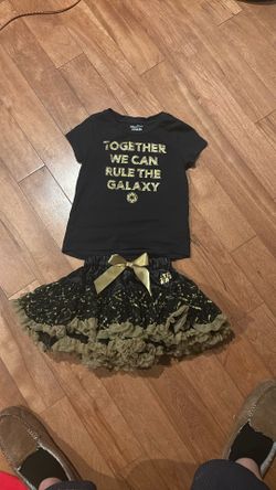 Kids Star Wars Outfit With Tutu Size S (approx 5-6T