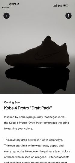 Kobe 4 Protro “Draft Pack”