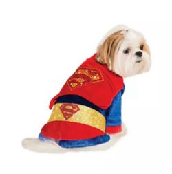 NWT Rubie's Pet Shop Halloween Cuddly Superman Dog Costume