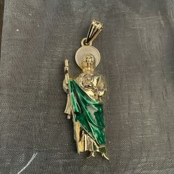 Gold Plated SAN JUDAS Men Charm Men’s Jewelry 