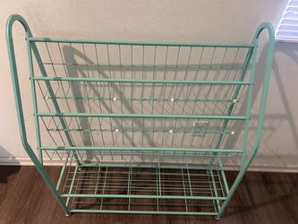Metal bookshelf