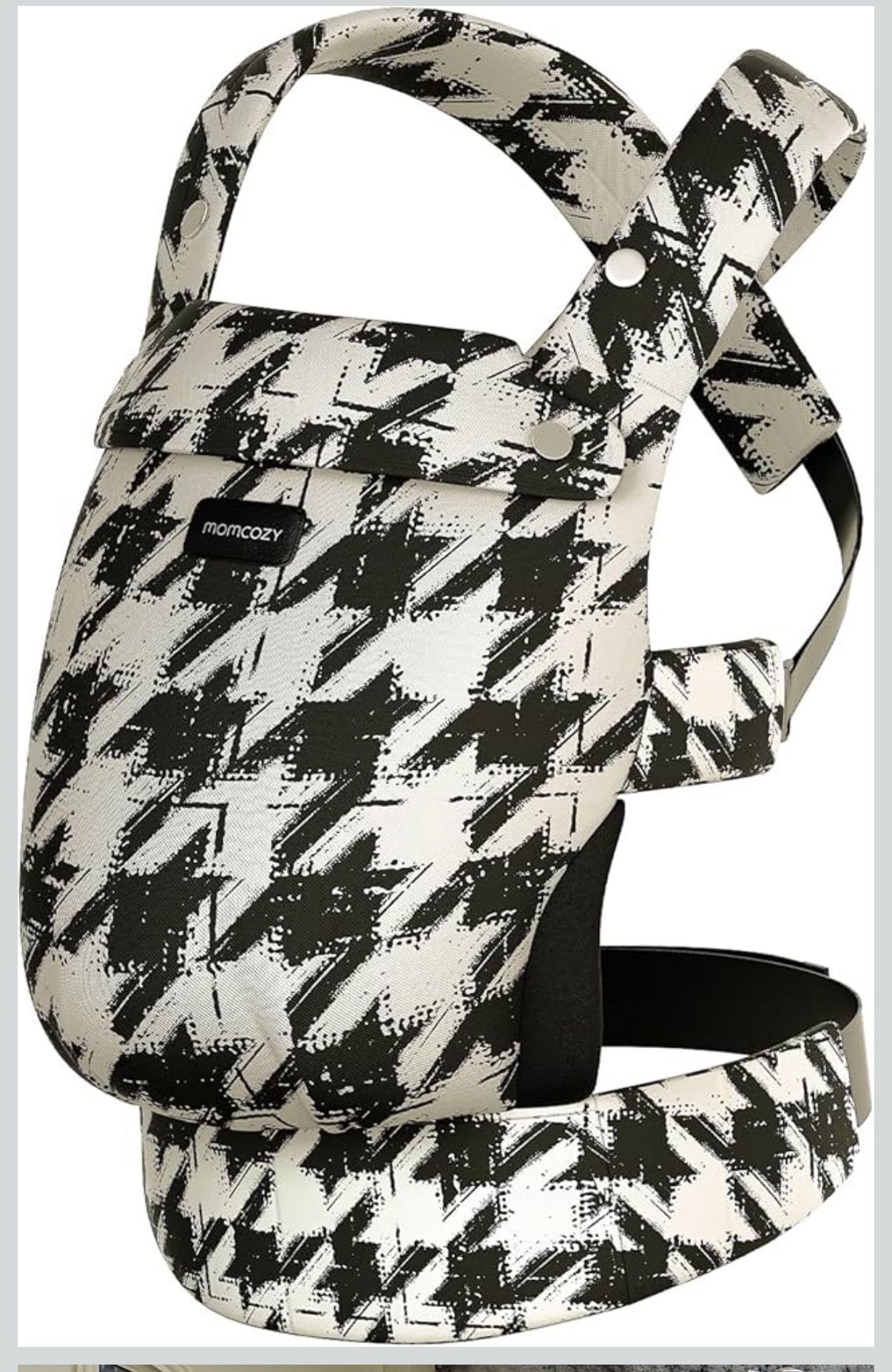 Momcozy Baby Carrier – Ergonomic, Cozy & Lightweight (Houndstooth)