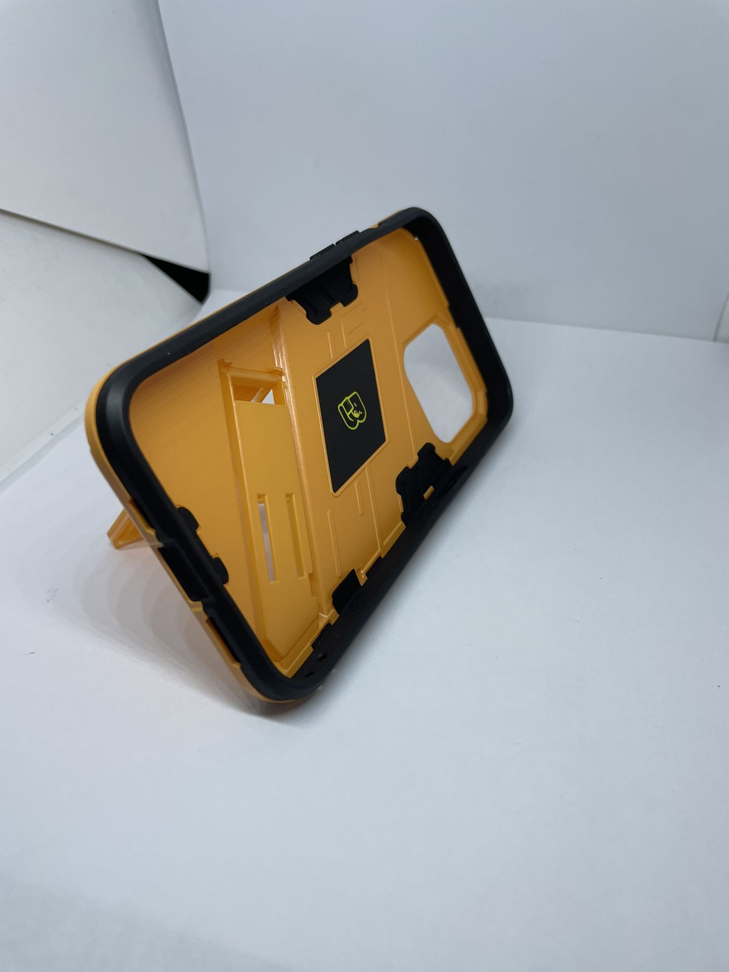 For iPhone 13 Pro Orange Kickstand Case Cover