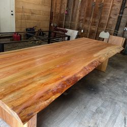 New Build! Stunning Massive Live Edge Douglas Fir Dining Table