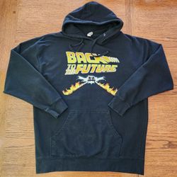 BACK TO THE FUTURE HOODED SWEATSHIRT,  XL