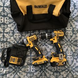 Dewalt Xr 1/2 Hammer Drill Combo Kit 